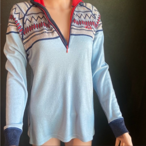 Kari Traa Wool snow ski base layer half zip XL - Picture 4 of 9